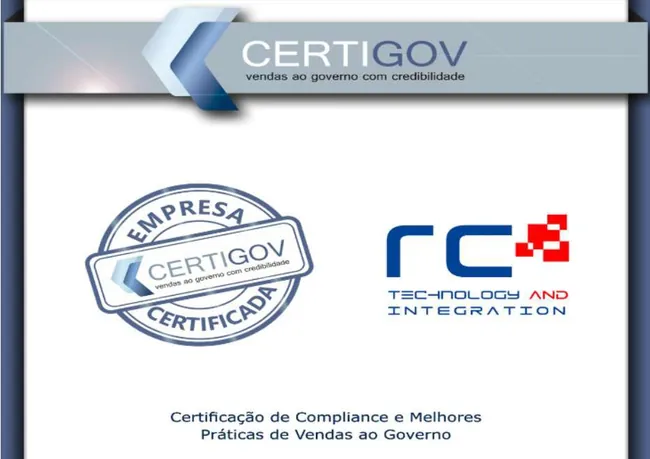 Certificação CERTIGOV apresentada pela RC Technology